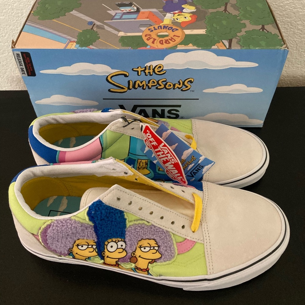 Host Pick New The Simpsons Vans Bouviers Sisters Men’s SZ 11 VN0A4VB521M Sneaker